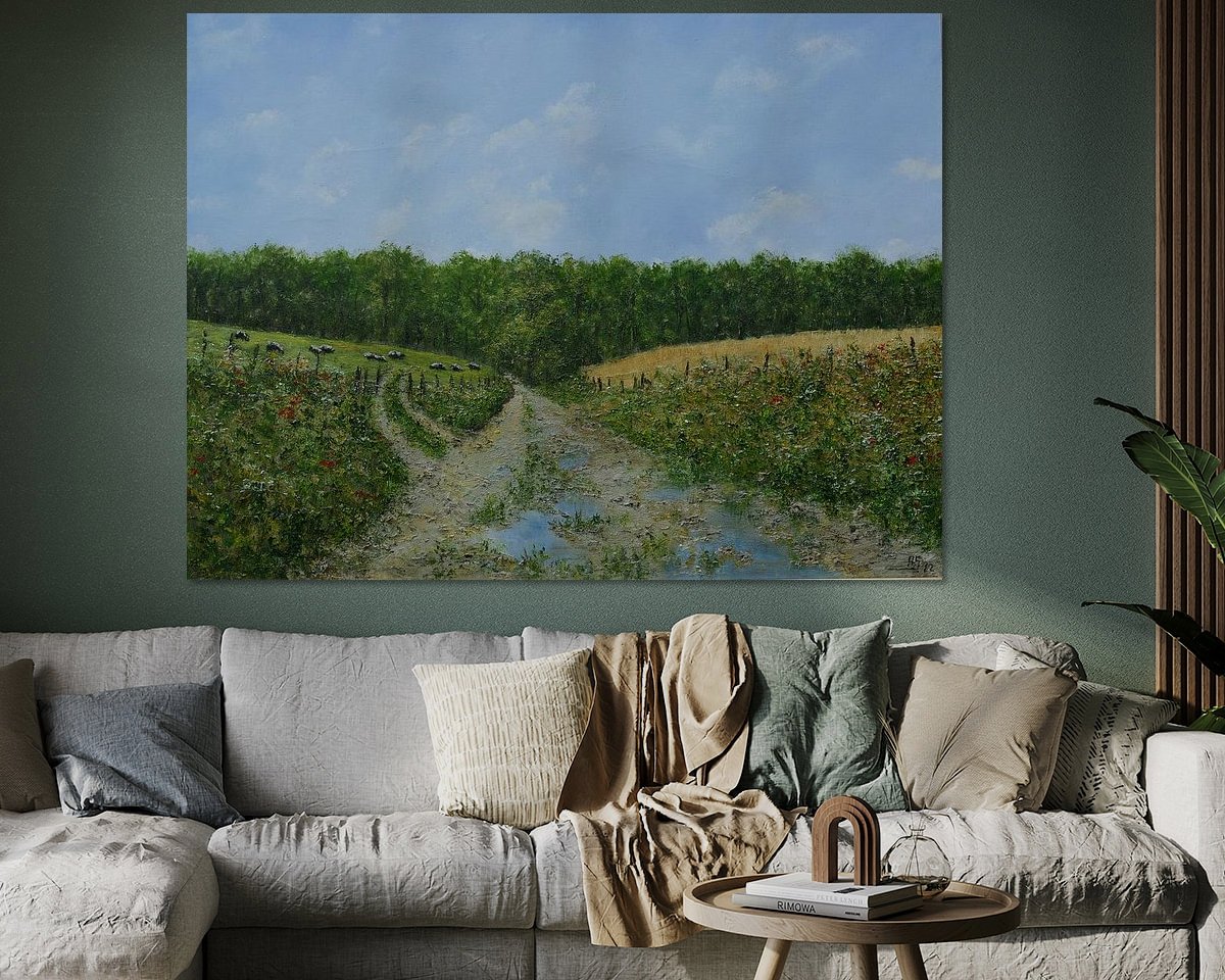 Example of the artwork in a room