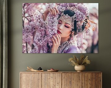 Malerisches Japan mit Geisha von Egon Zitter