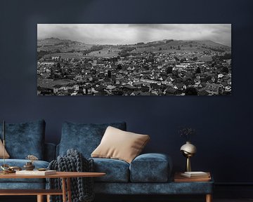 Panorama van Appenzell in Zwart-Wit van Henk Meijer Photography