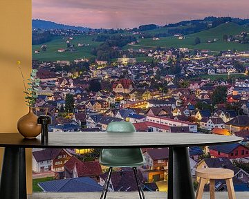 Appenzell bij zonsondergang