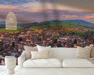 Appenzell bij zonsondergang