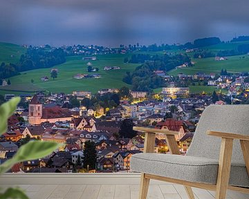 Een avond in Appenzell, Zwitserland
