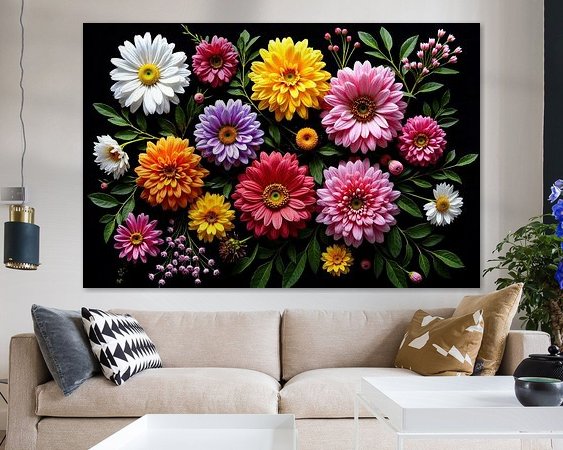 Example of the artwork in a room