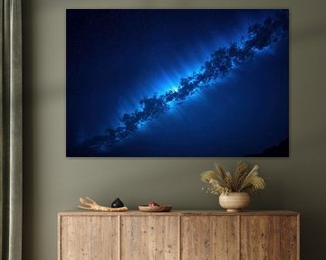 Nächtliche Wolkenlandschaft mit Sternenhimmel