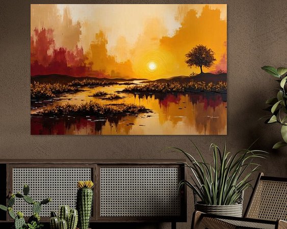 Example of the artwork in a room