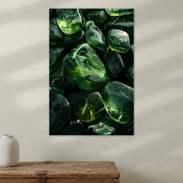 Kieselstein 6 - Rhapsodie in Grün von Marianne Ottemann - OTTI