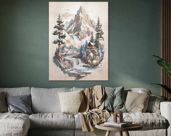 Example of the artwork in a room