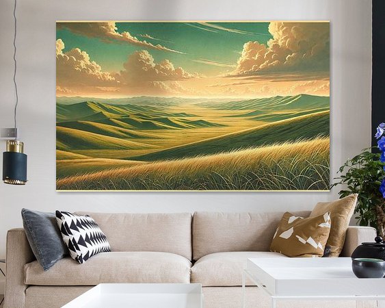 Example of the artwork in a room
