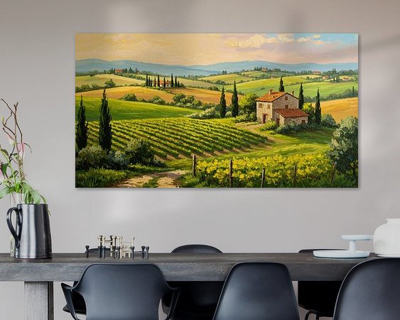 Example of the artwork in a room