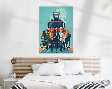 Example of the artwork in a room