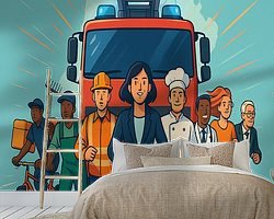 Example of the artwork in a room