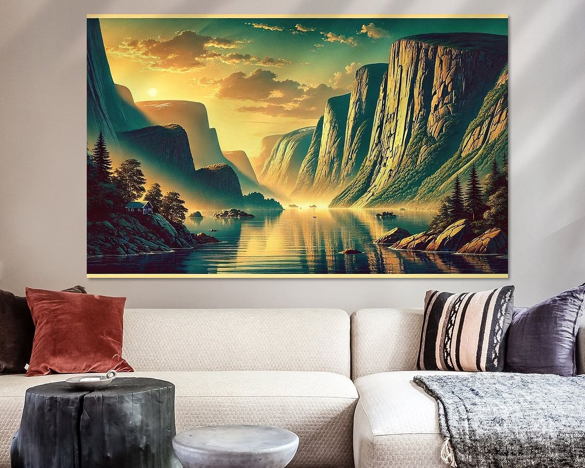 Example of the artwork in a room