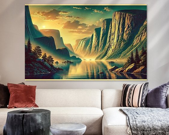 Example of the artwork in a room
