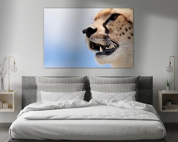 Portret van een cheetah van Caroline Piek