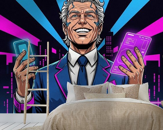 Example of the artwork in a room