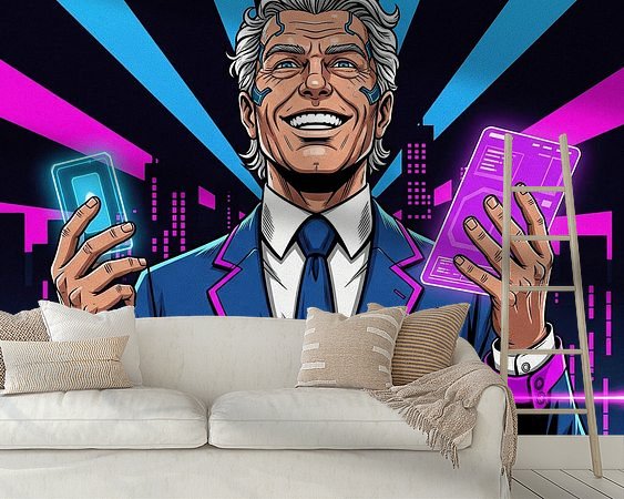 Example of the artwork in a room