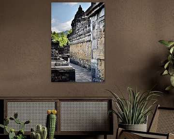 Buddhist art engraved in Java stone by Frank Photos