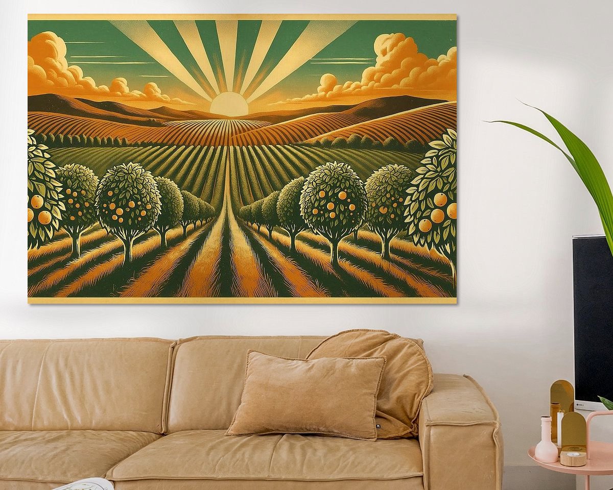 Example of the artwork in a room
