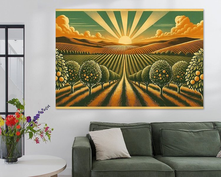 Example of the artwork in a room