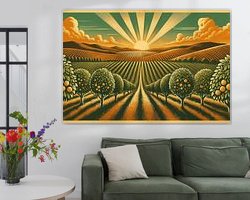 Example of the artwork in a room