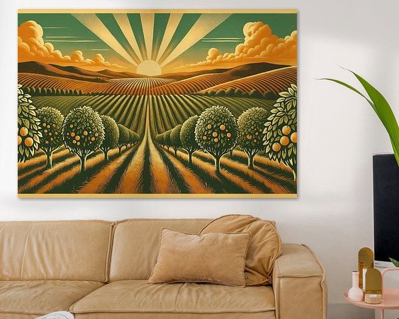 Example of the artwork in a room