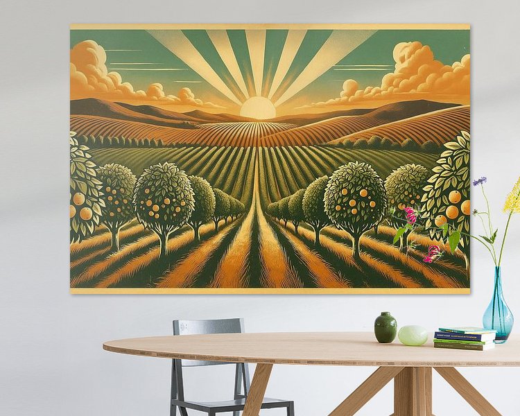 Example of the artwork in a room