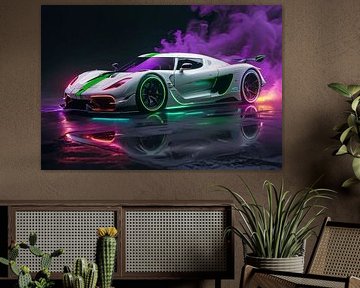 Koenigsegg Jesko - La vitesse en néon