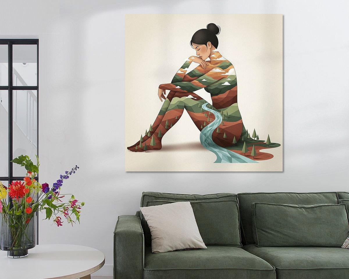 Example of the artwork in a room