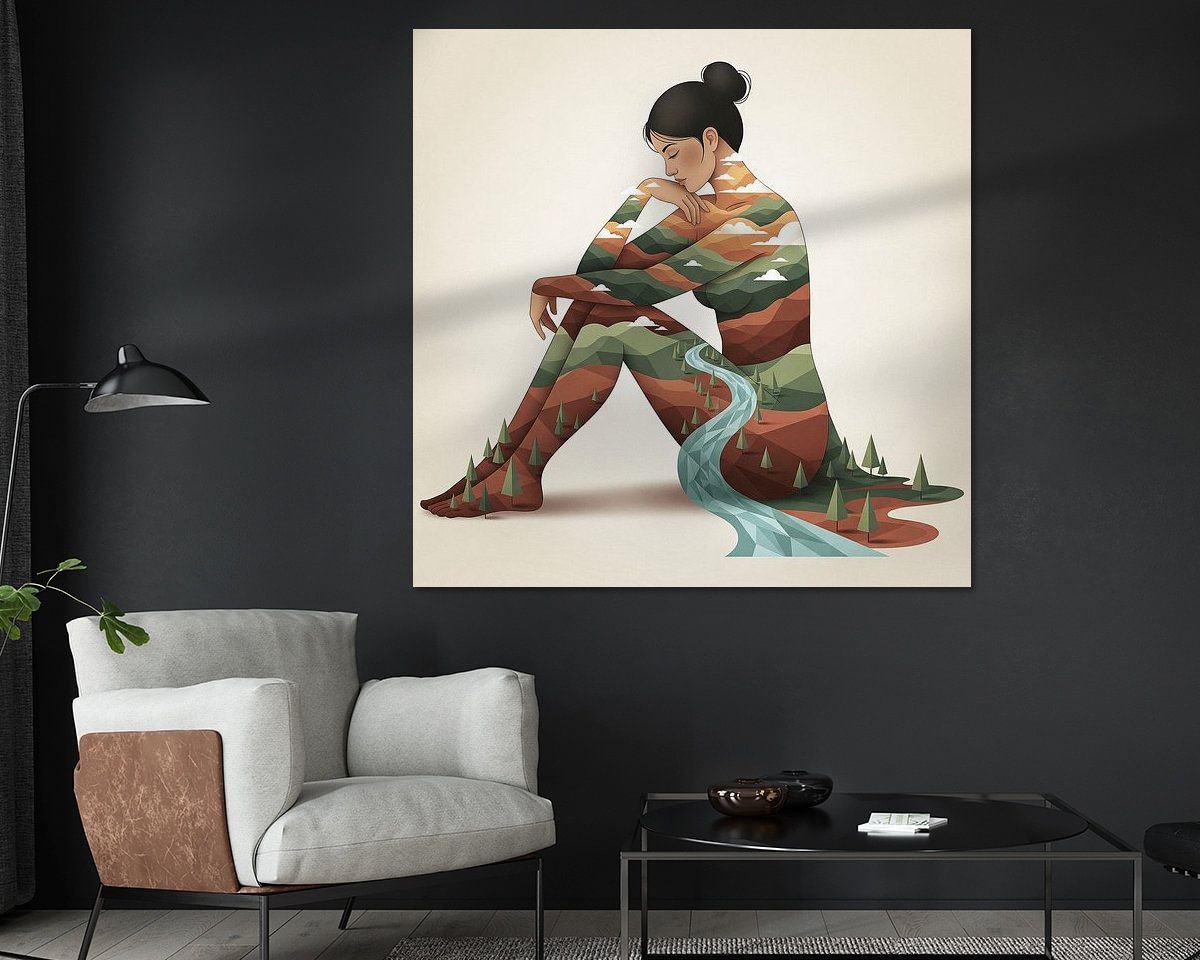 Example of the artwork in a room