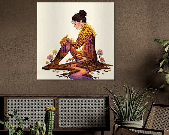 Example of the artwork in a room