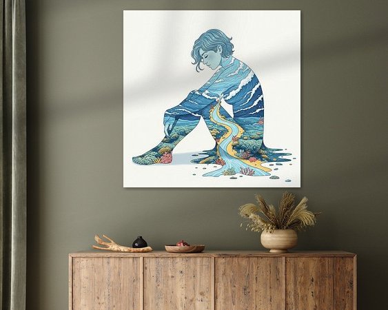 Example of the artwork in a room