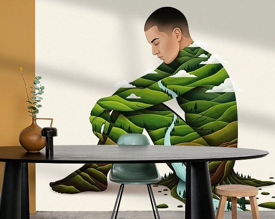 Example of the artwork in a room