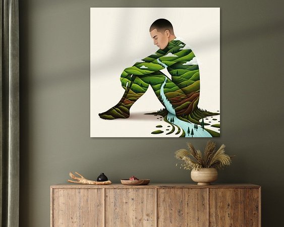 Example of the artwork in a room