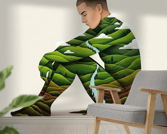 Example of the artwork in a room