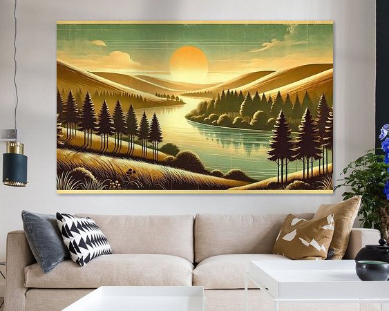 Example of the artwork in a room