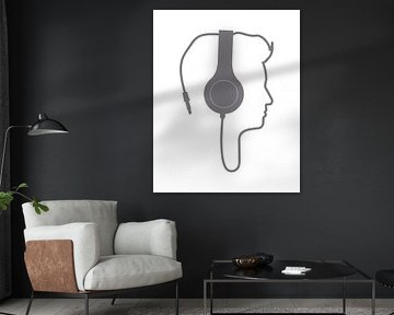 Harmonie du son Art numérique minimaliste sur TampuArt