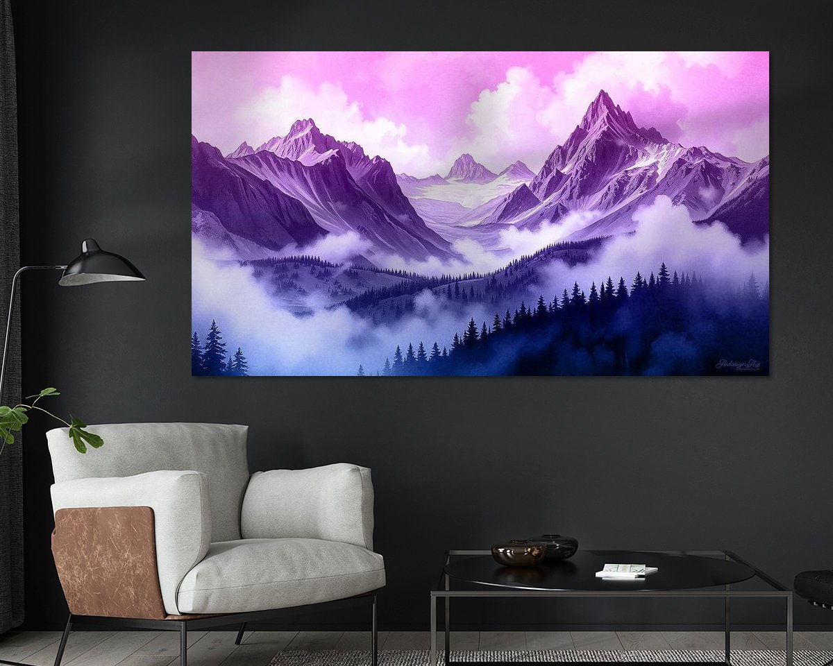 Example of the artwork in a room