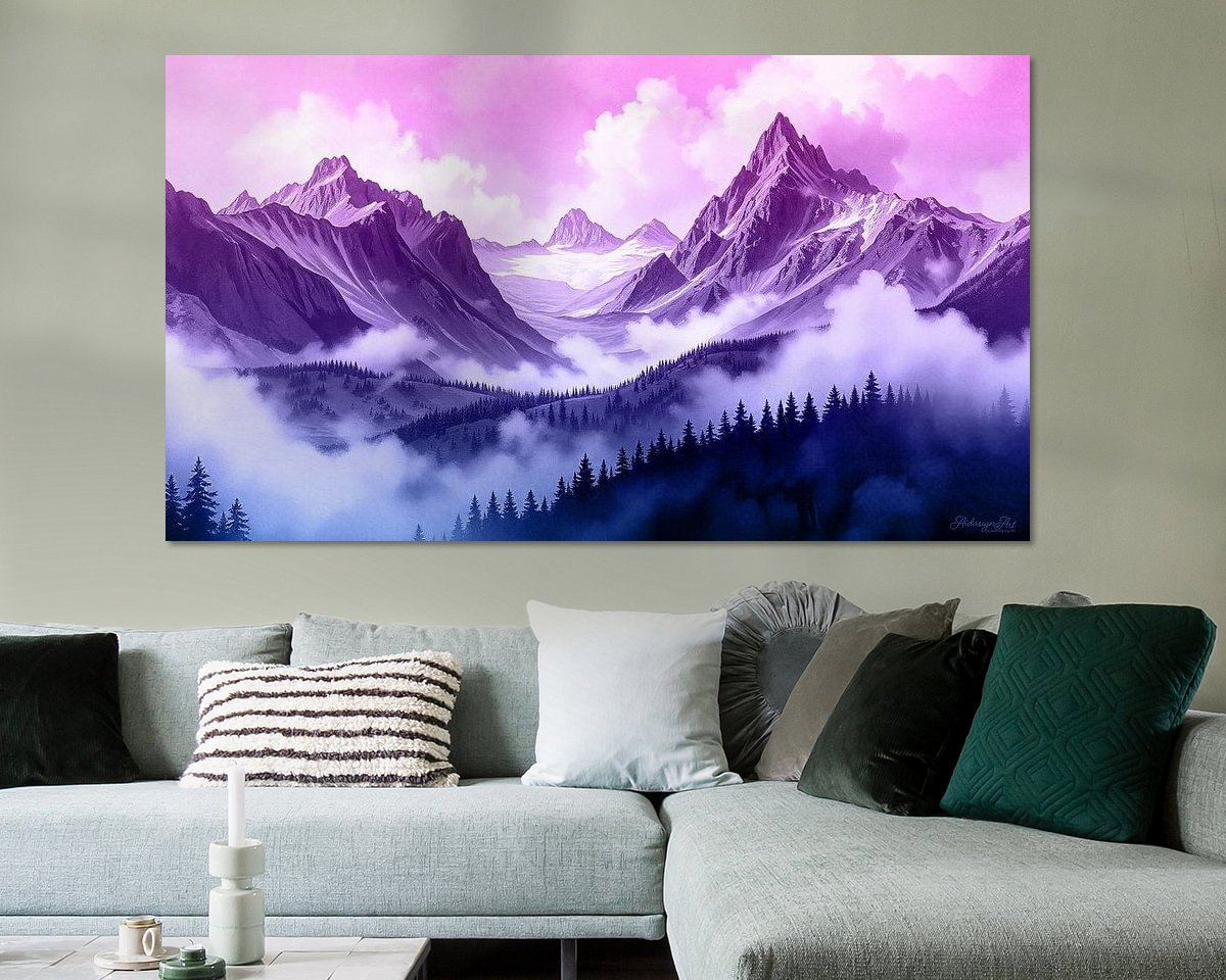 Example of the artwork in a room