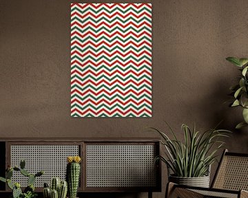 Cheery Zigzag Christmas Motif by Art Kingdom