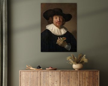 Man with a Veggie Chicken Wrap von Marja van den Hurk