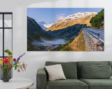 Najaarsochtend in de Unterengadin, Zwitserland van Henk Meijer Photography