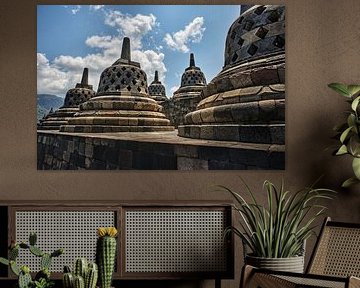 Die mystische Architektur des Borobudur-Tempels von Frank Photos