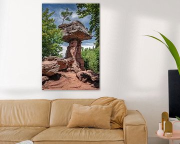 Majestätische Felsformation mit Baum von Heiko Meier