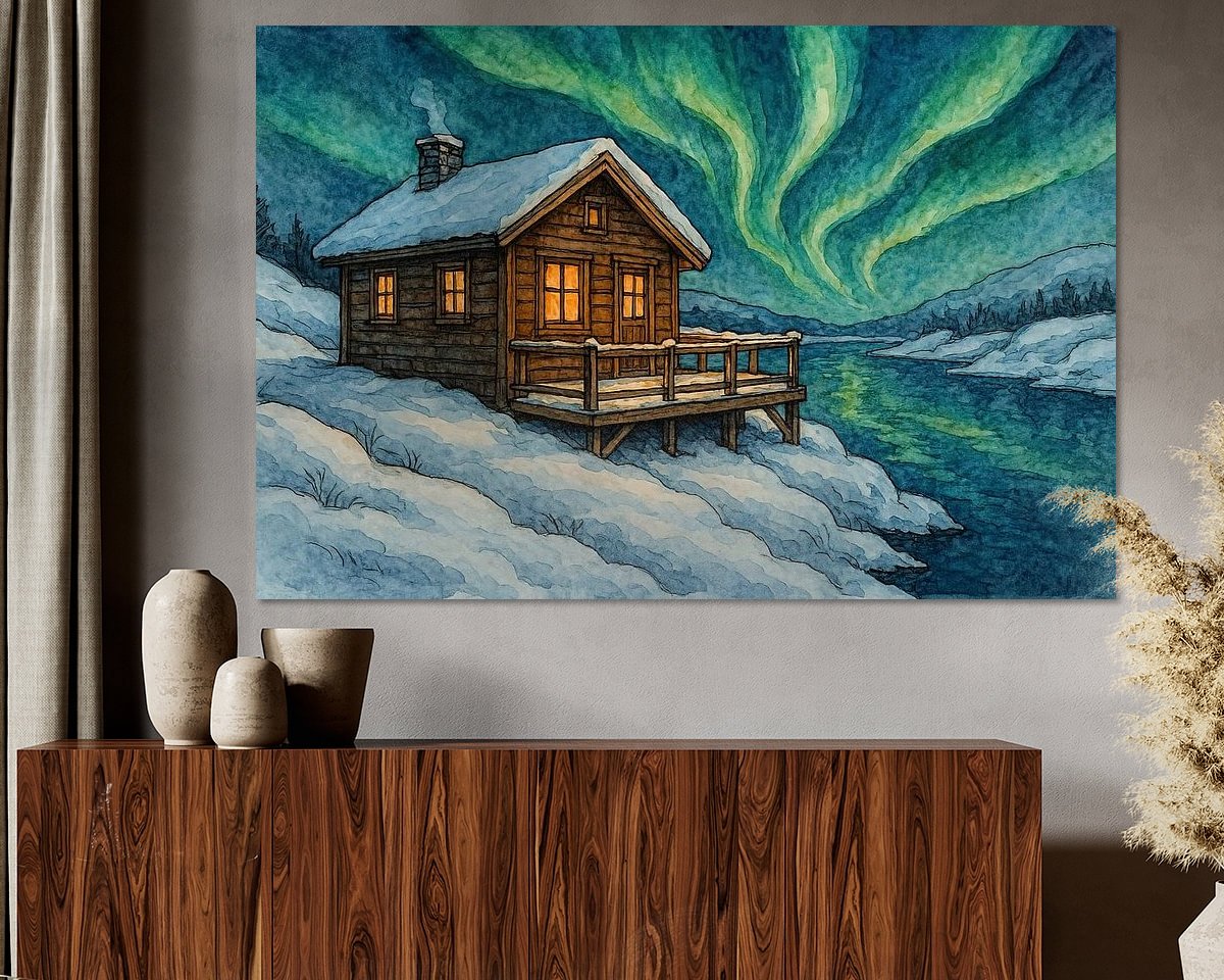Example of the artwork in a room