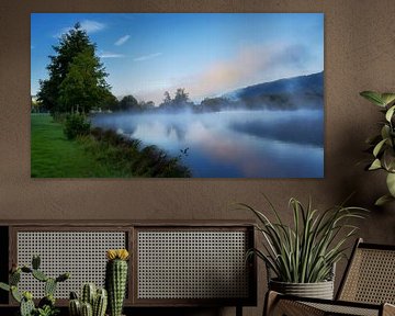 Foggy morning at the Kratzmühlsee in the Altmühltal by ManfredFotos