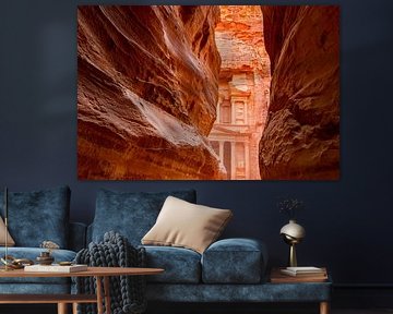 Look-through to Hidden Treasury in Petra by Nancy Pauwels Photo