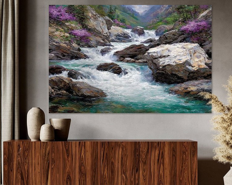 Example of the artwork in a room