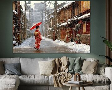 painting acgtig Japan Geisha by Egon Zitter