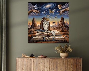 Surreale Traumlandschaft Kunst - Abstrakte Fantasiewelt im Surrealismus-Stil von muhammad rifki annanda