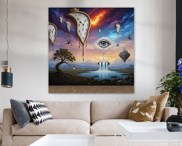 Traumlandschaft der surrealen Phantasie - Abstrakte Phantasiekunst Surrealismus